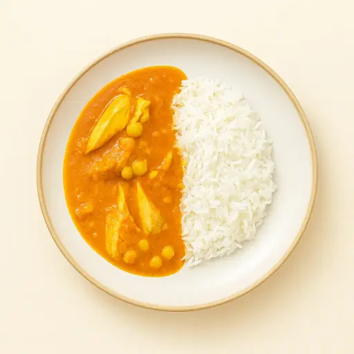 Curry de pollo con garbanzos