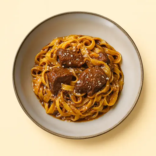 Tagliatelle a la Bourguignon